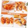 Abaodam 8pcs Realistic Chicken Leg and Wing Model for Kitchen Decoration and Photography Props Safe Fake Fried Food for Parties and Role-Playing view 4