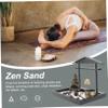 ERINGOGO 1 Set Resin Sand Table Ornament Wood Figure Model Meditation Adornment Decoration Sand view 4