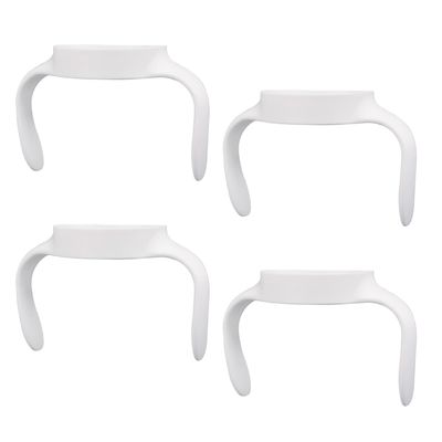 4pcs Baby Bottle Handles for Mam, Ergonomic Bottle Holders Easy Grip Non Slip Ideal for Supporting Babies in Transitioning to Independent Drinking (White)