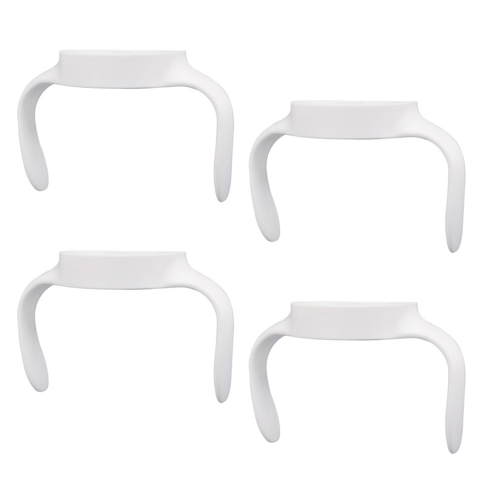4pcs Baby Bottle Handles for Mam, Ergonomic Bottle Holders Easy Grip Non Slip Ideal for Supporting Babies in Transitioning to Independent Drinking (White)