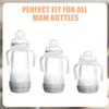 4pcs Baby Bottle Handles for Mam, Ergonomic Bottle Holders Easy Grip Non Slip Ideal for Supporting Babies in Transitioning to Independent Drinking (White) view 2