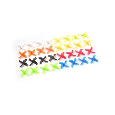 10Pairs(10CW+10CCW) Fit for Blade Inductrix H36 Tiny6 E010 Tinywhoops Quad Drone 614 615 Brushed Motor for 31mm 4-Blade Propeller 0.8mm(10Pairs Yellow)