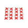 10Pairs(10CW+10CCW) Fit for Blade Inductrix H36 Tiny6 E010 Tinywhoops Quad Drone 614 615 Brushed Motor for 31mm 4-Blade Propeller 0.8mm(10Pairs Yellow) view 2