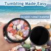 RENJJPBO Electric Rock Tumbler Machine, Rotary Rock Tumbler with Leakproof Rubber Barrel,Gemstones Polisher Dual-Wheel Drive/Noise Reduction Barrel view 3
