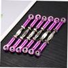 SUPVOX 6pcs Aluminum Turnbuckle Rods for Drift Rc Crawler Heavy Duty Turnbuckle Rod Linkage Bolts for Rc Truck Buggy Upgrade view 2
