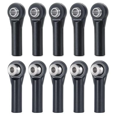 RC Car DIY Parts for Axial for SCX10 II D90 for TRX-4 1/10 10pcs Plastic M3 Link Rod Balls Ends Heads CW RC Crawler Car Model Parts and Accessories(Type A 10Pcs)