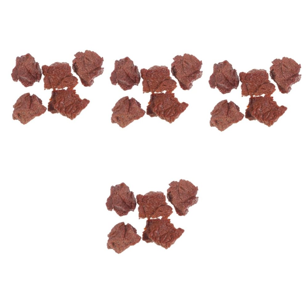 Abaodam 4sets Simulated Steak Model Fake Food Realistic Meat Beef Pretend Play Food Fake Foods Kitchen Decor Restaurant Prop Food Model Kitchen Food Ornament 5pcs*4