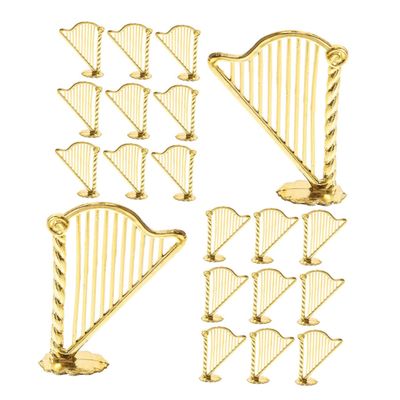 BESPORTBLE 30pcs Mini Harp Instrument Ornaments Musical Christmas Decor Harp for Boys and Girls Indoor Christmas Tree Hanging Ornament