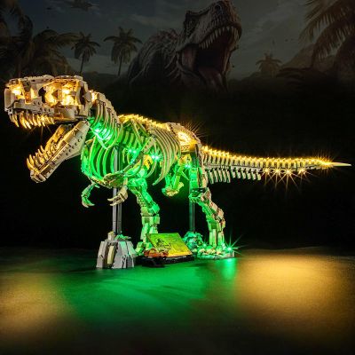 BOOZUU Light Kit for76968 Dinosaur Fossils Tyrannosaurus rex - Lighting Compatible with Dinosaur Fossils Tyrannosaurus rex Building Set for Adults (Lights Only, No Model)