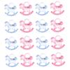 JOINPAYA 48pcs Mini Acrylic Rocking Horse Ornaments Transparent DIY Shower Decorations Safe Desktop Figurines for Party Favors and Home Decor view 1