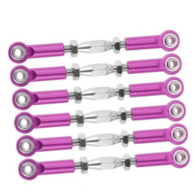 SUPVOX 6pcs Aluminum Bolts for Rc Car Tie Rod Linkage Turnbuckle Rod Linkage for Epxhsp Racing Hpi Truck Buggy Upgrade Parts
