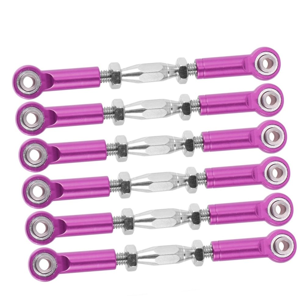SUPVOX 6pcs Aluminum Bolts for Rc Car Tie Rod Linkage Turnbuckle Rod Linkage for Epxhsp Racing Hpi Truck Buggy Upgrade Parts