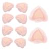 HOMSFOU 10pcs Plush Animal Ear Decor Cute Cat Ear Accessories for DIY Crafts Lightweight and Plush Material for Costumes and Fun Projects Pink view 1