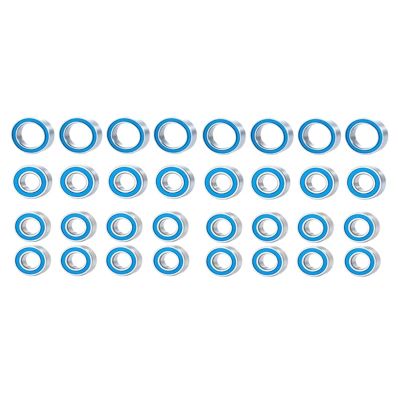RC Car Parts Compatible with Tamiya for TT02 for TT02D 1/10 RC Car Upgrades Parts Accessories 32PCS R32 Rubber Sealed Ball Bearing Kit