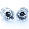 2pcs Aluminum Alloy Rear Wheel Hub Rim for 1/14 Tamiya RC Dump Truck Scania 770S R620 Volvo Benz Arocs Man LESU Car Accessories view 1