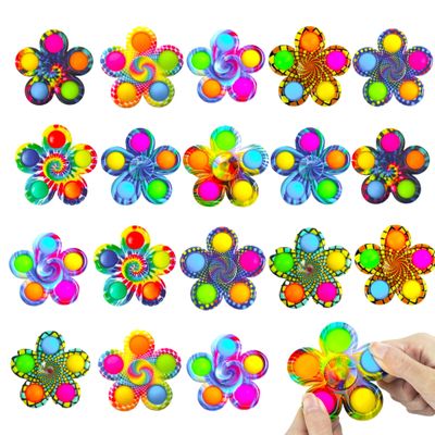 18 PCS Fidget Spinner Toys Bulk for Kids, Easter Basket Stuffer Party Favor Travel Activities Anxiety Stress Relief Toy, ADHD Autism Product for Teen Adults Birthday Gift Classroom Treasure Box Prize