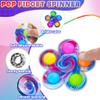 18 PCS Fidget Spinner Toys Bulk for Kids, Easter Basket Stuffer Party Favor Travel Activities Anxiety Stress Relief Toy, ADHD Autism Product for Teen Adults Birthday Gift Classroom Treasure Box Prize view 4