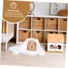 LOEFLIFA Boy Girl Rattan Handbag Bunny Ears Handmade Woven Decorative Basket for Costume Photography Props and Boys and Girls Room Decor view 4