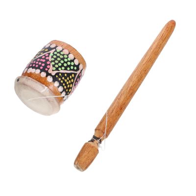 ERINGOGO Drum Instrument Rattle for Babies for Musical Instrument Soothing for Home Interactive Soothing Early Education Wood