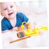ERINGOGO Drum Instrument Rattle for Babies for Musical Instrument Soothing for Home Interactive Soothing Early Education Wood view 3