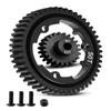 50T M1.0 Harden Steel Main Spur Gear with 23T Pinion Motor Gear Fit for Traxxas 1/10 Maxx 1/10 E-REVO 2.0 VXL 1/5 X-Maxx 1/7 XO-1 1/6 XRT Replace 6481X Hot Racing Spur Gear RC Cars Spare Parts view 1