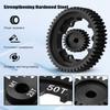 50T M1.0 Harden Steel Main Spur Gear with 23T Pinion Motor Gear Fit for Traxxas 1/10 Maxx 1/10 E-REVO 2.0 VXL 1/5 X-Maxx 1/7 XO-1 1/6 XRT Replace 6481X Hot Racing Spur Gear RC Cars Spare Parts view 4