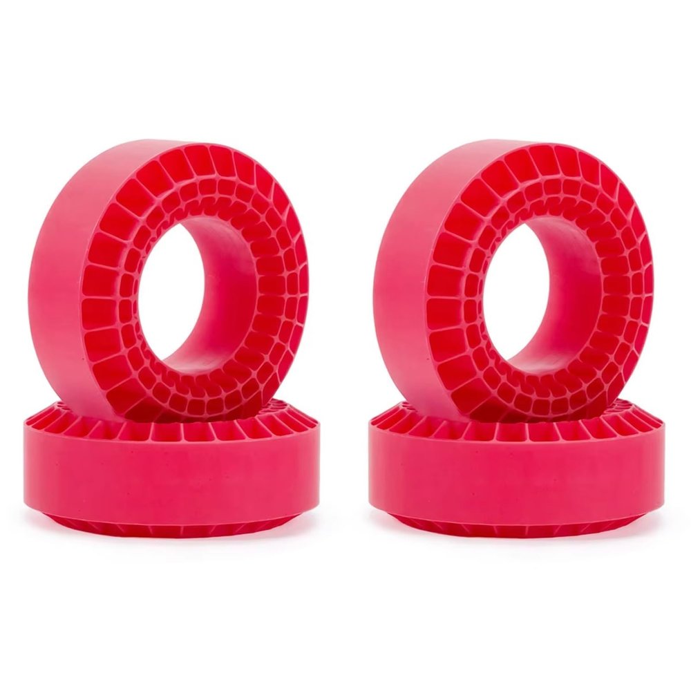 for TRX4 for SCX10 III for CJ-7 for Capra for BRX01 for TF2 for GEN8 for 1/10 RC Crawler 1.9'' Tires Soft Silica Gel Anti Foams Insert 108x42mm RC Car Parts(Red)