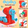 4 in 1 Color Dough Set for Kids 3-5 4-8 Play Kitchen 59Pcs Ice Cream Slime Tools Accessories Kit Playset Noodle Hamburger Maker Food Toy Birthday Gift 3 4 5 6 7 8 Year Old Boys Girls Toys view 3
