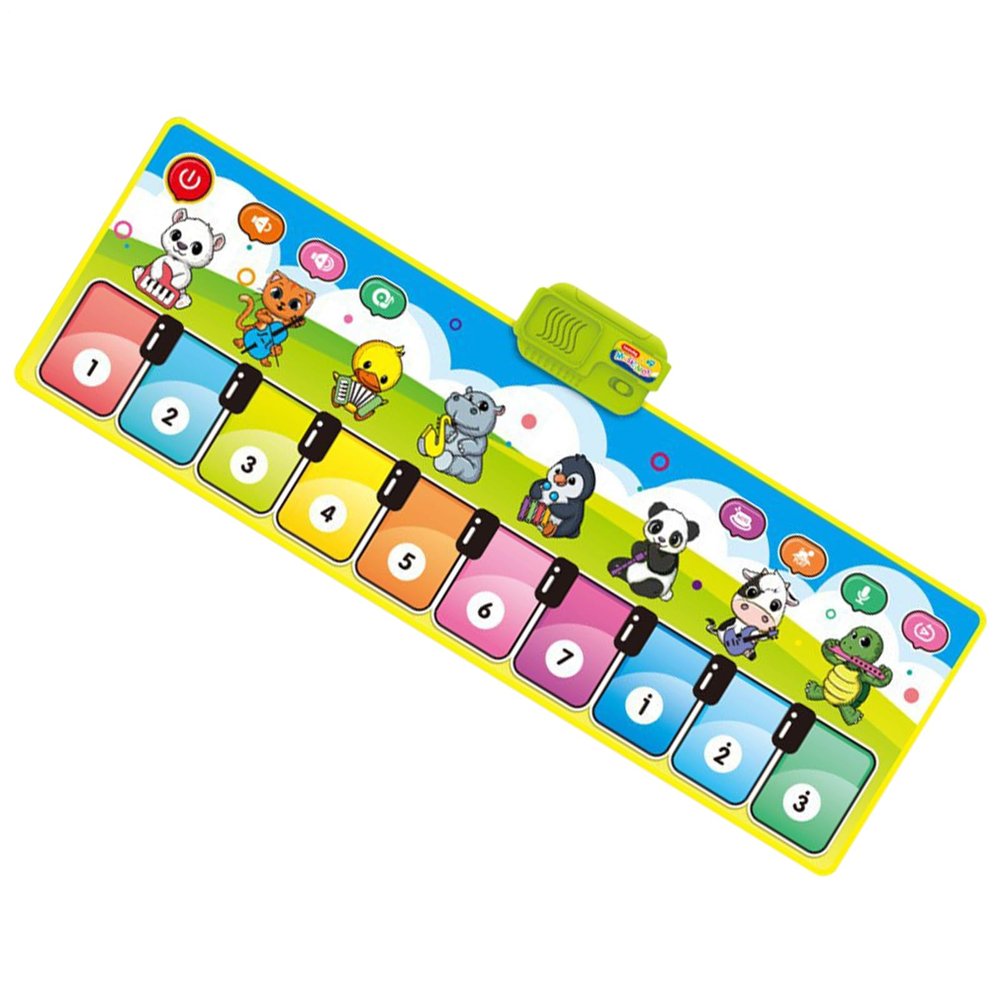 Piano Mat - Toddler Floor Music Mat, Electronic Dance Blanket | Educational Interactive Toy, Multiple Sound Modes for Kids Boys Girls, Musical Learning Activity Rug, Fun Play Mat for