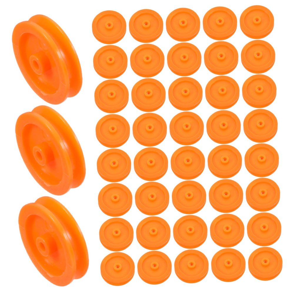 ABOOFAN 100pcs Plastic Pulley Wheels for Rc Car and Plane Toys Mini Gears for Projects Wear-resistant and Versatile Toy Accessories for Educational Models and Craft Repairs