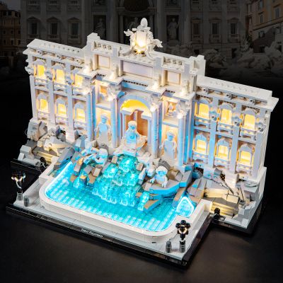 BOOZUU Light Kit for 21062 Trevi Fountain - Lighting Compatible with Trevi Fountain Building Set for Adults (Lights Only, No Model)