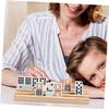 CALLARON Wooden Domino Rack Tray Organizer Solid Wood Domino Table Holder Multi-Function Board Game Accessory view 2