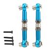 ANGGREK RC Steering Linkage Aluminum Alloy Steering Linkage Tie Rod for RC Model Car for HPI RS4 Sport 3 1/10 Upgrade Accessories (Blue 113696B) view 3