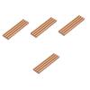 CALLARON 4pcs Domino Holder Trays for Dominoes DIY Game Accessory Wooden Displaying Base Craft Organizers view 1