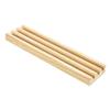CALLARON 4pcs Domino Holder Trays for Dominoes DIY Game Accessory Wooden Displaying Base Craft Organizers view 4