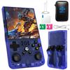 2025 Upgraded R36MAX Retro Handheld Game Console,128GB Built-in 22,000+ Classic Games,Portable Open Source Linux System,4.0-inch 4K HD IPS Screen & Video Player (Blue 128G) view 1