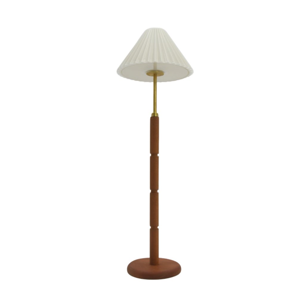 1:6 Scale Dollhouse Miniature mini Simulation Cherry Wood Retro Pleated Floor lamp Model,bjdob11blythegsc Furniture Accessories