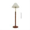 1:6 Scale Dollhouse Miniature mini Simulation Cherry Wood Retro Pleated Floor lamp Model,bjdob11blythegsc Furniture Accessories view 2
