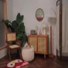 1:6 Scale Dollhouse Miniature mini Simulation Cherry Wood Retro Pleated Floor lamp Model,bjdob11blythegsc Furniture Accessories view 4