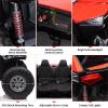 24V 2 Seater Ride on Car, 4WD UTV Electric Cars for Kids with Remote Control, 21" Large Seats, One Foldable Seat, 15.4" Large EVA Wheels, Max Load 140LBS, Music, Light, Ride on Truck for Boys, Girls view 3