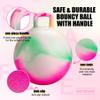 Hopper Ball 20 Inch Bouncy Ball with Handle for Kids, Hippity Hop Jumping Bounce Hopping Toy for Boys Girls Ages 5-9 with Pump and Gift Box Great Gift for Birthday Holiday (Pink) view 4