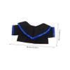IMIKEYA Miniature Graduation Robe for Dolls Plush Outfit Cap for Decorative Play view 2