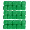 30PCS 16MM Dice Set, Plastic Rounded 6 Sided Dice Cubes, DIY Sticker Math Teaching Tool, Outstanding for Game Party Fun and Craft Making (Green) view 1