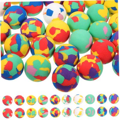 NAMOARLY 50pcs Boys and Girls Elastic Balls Eva Bouncy Balls for Decorative Small Children's