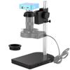 Adjustable Aluminum Microscope Stand, Dual Ring Camera Bracket for Lab and Industrial Use, 1.97In/1.57In Lens Options view 1