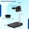 Adjustable Aluminum Microscope Stand, Dual Ring Camera Bracket for Lab and Industrial Use, 1.97In/1.57In Lens Options view 3