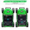 24V 2 Seater Ride on Car, 4WD UTV Electric Cars for Kids with Remote Control, 21" Large Seats, One Foldable Seat, 15.4" Large EVA Wheels, Max Load 140LBS, Music, Light, Ride on Truck for Boys, Girls view 3