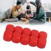 30PCS 16MM Dice Set, Plastic Rounded 6 Sided Dice Cubes, DIY Sticker Math Teaching Tool, Outstanding for Game Party Fun and Craft Making (Red) view 3