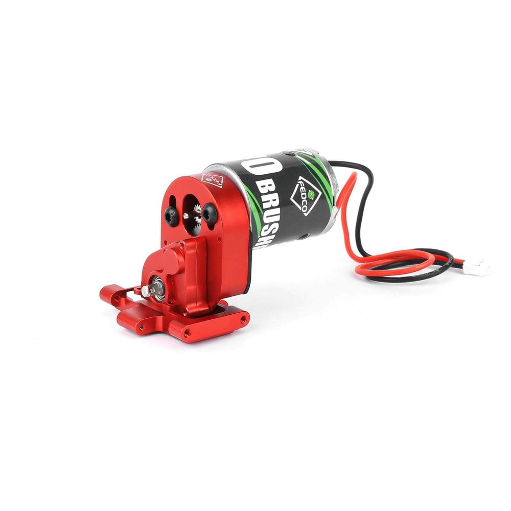 FEDCO Hobbyplus CR18P 34T 370 Motor Transmission with Gearbox Mount Set for HobbyPlus CR18P Furitek Upgrades 1/18 RC Crawler