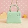 Mint Green Kids Handbag  Glossy Mini Purse with Bear, Hi Cloud & Lollipop Embellishments view 4